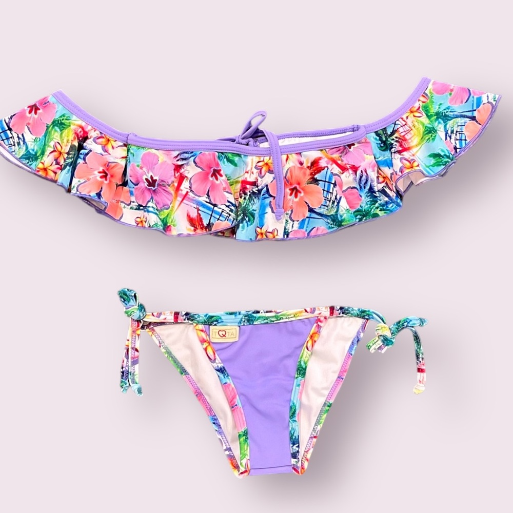 TQTA  Girls Island Girl 2 Piece swimsuit.